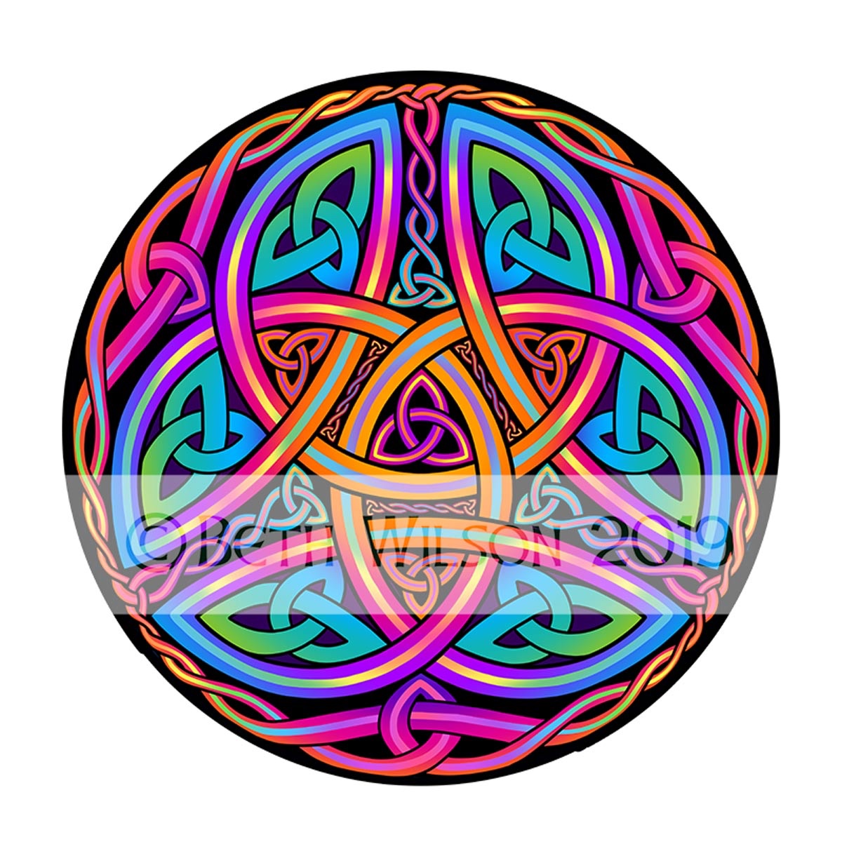 Rainbow Triquetras 051