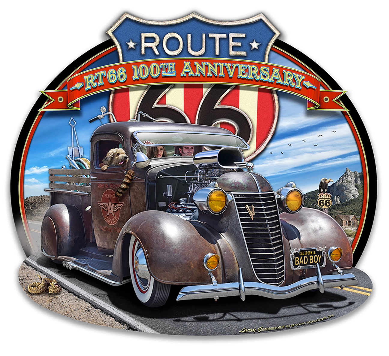 Rt. 66 100th Anniv. Rat Rod Rebels