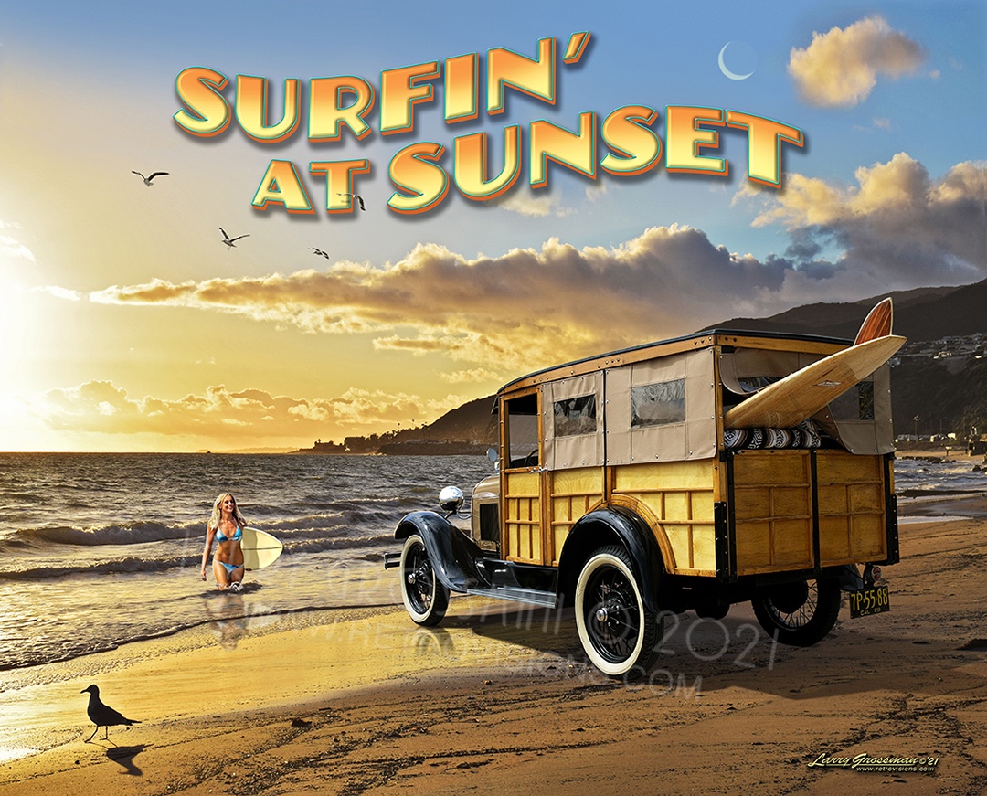 Surfin’ at Sunset