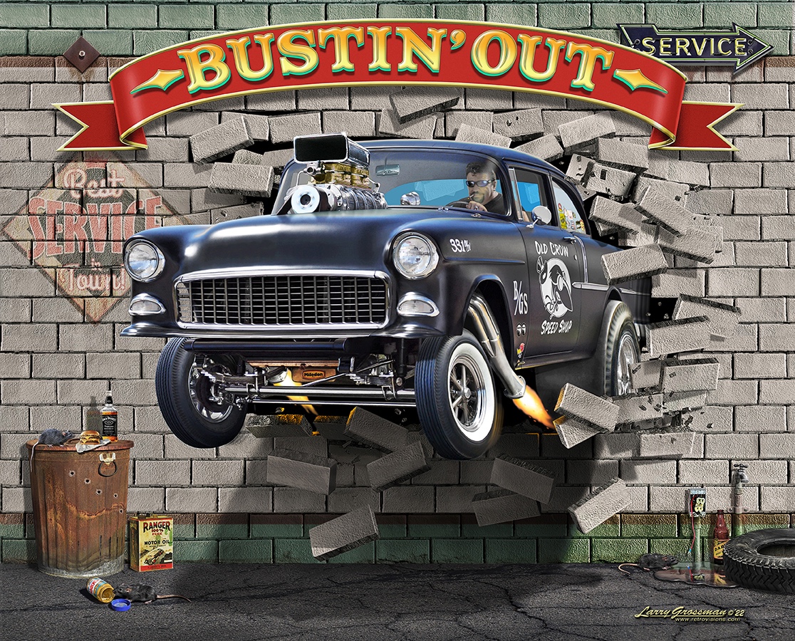 ’55 Chevy Bustin’ Out