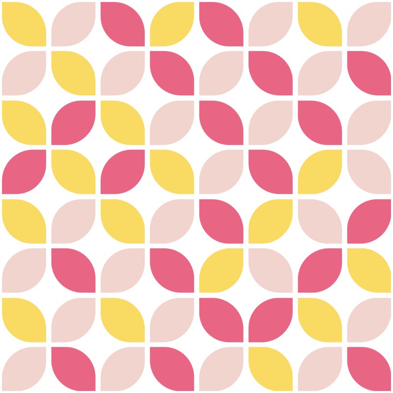 60s Vibe Leaf Pattern