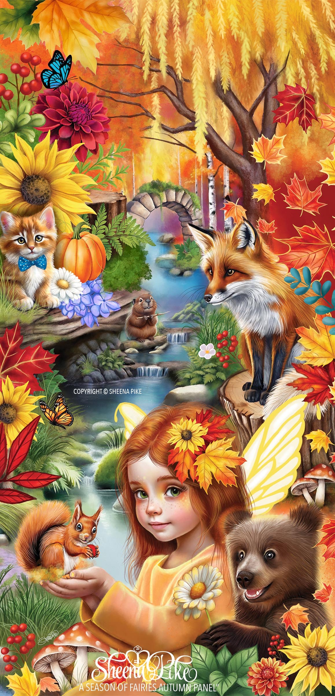 A Season of Fairies Autumn Panel