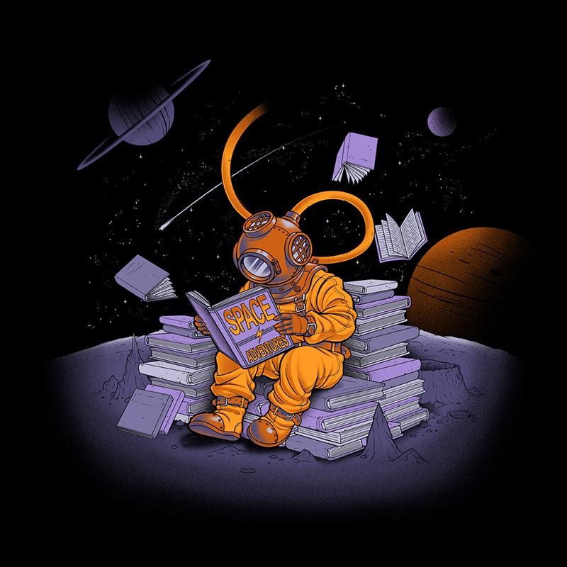 A reader lives a thousand lives – Diving Dress Space Adventures