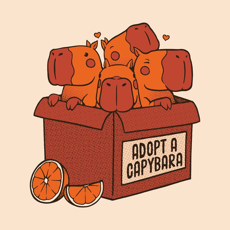 Adopt a Capybara Kawaii Capy