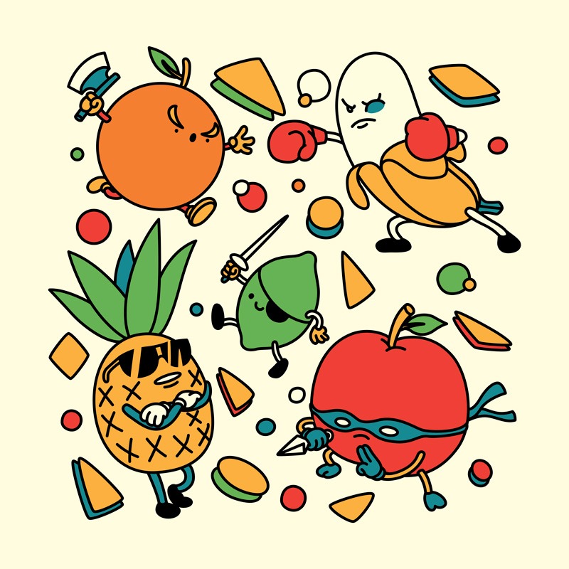 Angry Fruits