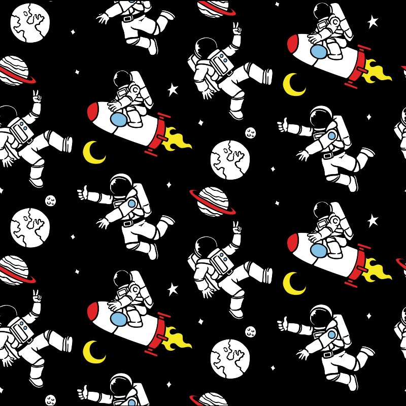 Astronaut Galaxy Pattern