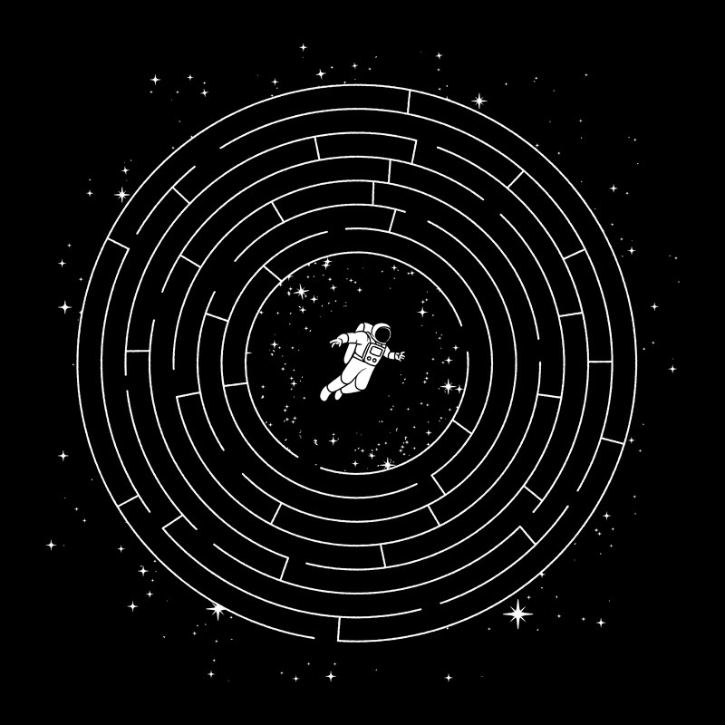Astronaut Maze Adventure Labyrinth Exploration & Self-Discovery