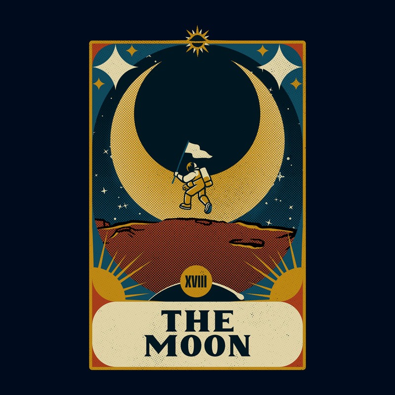 Astronaut Tarot Moon