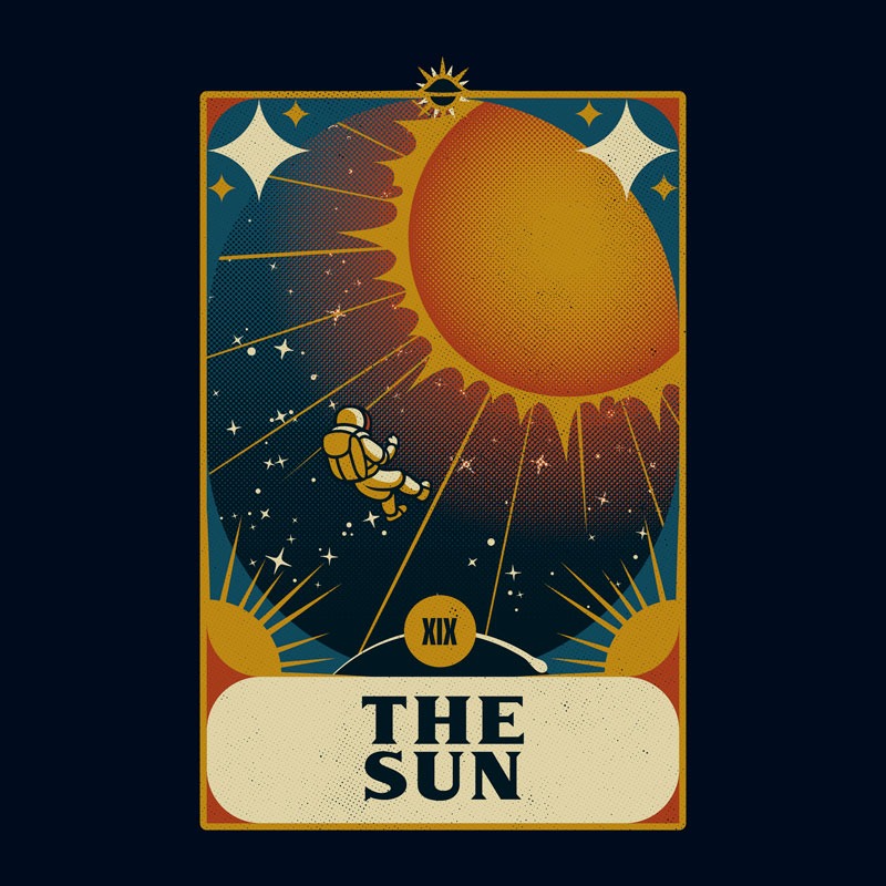 Astronaut Tarot Sun