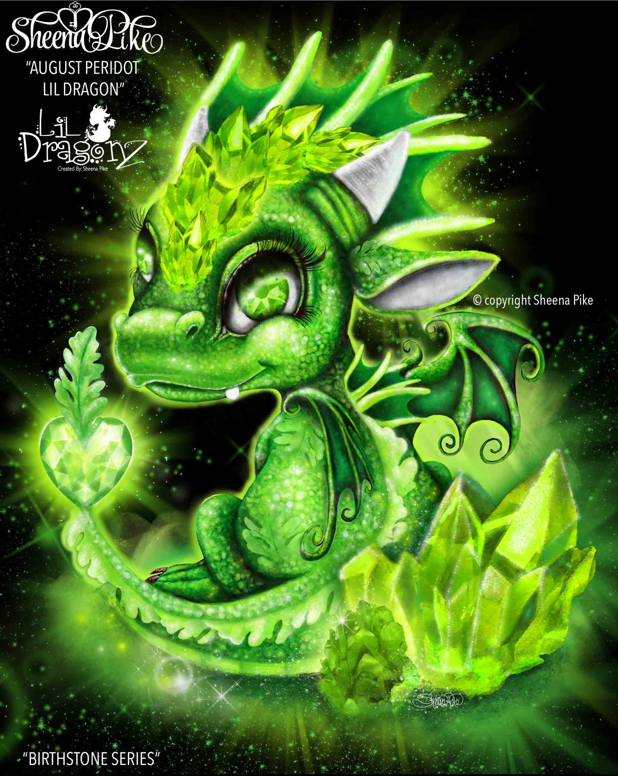 August Peridot Lil Dragon