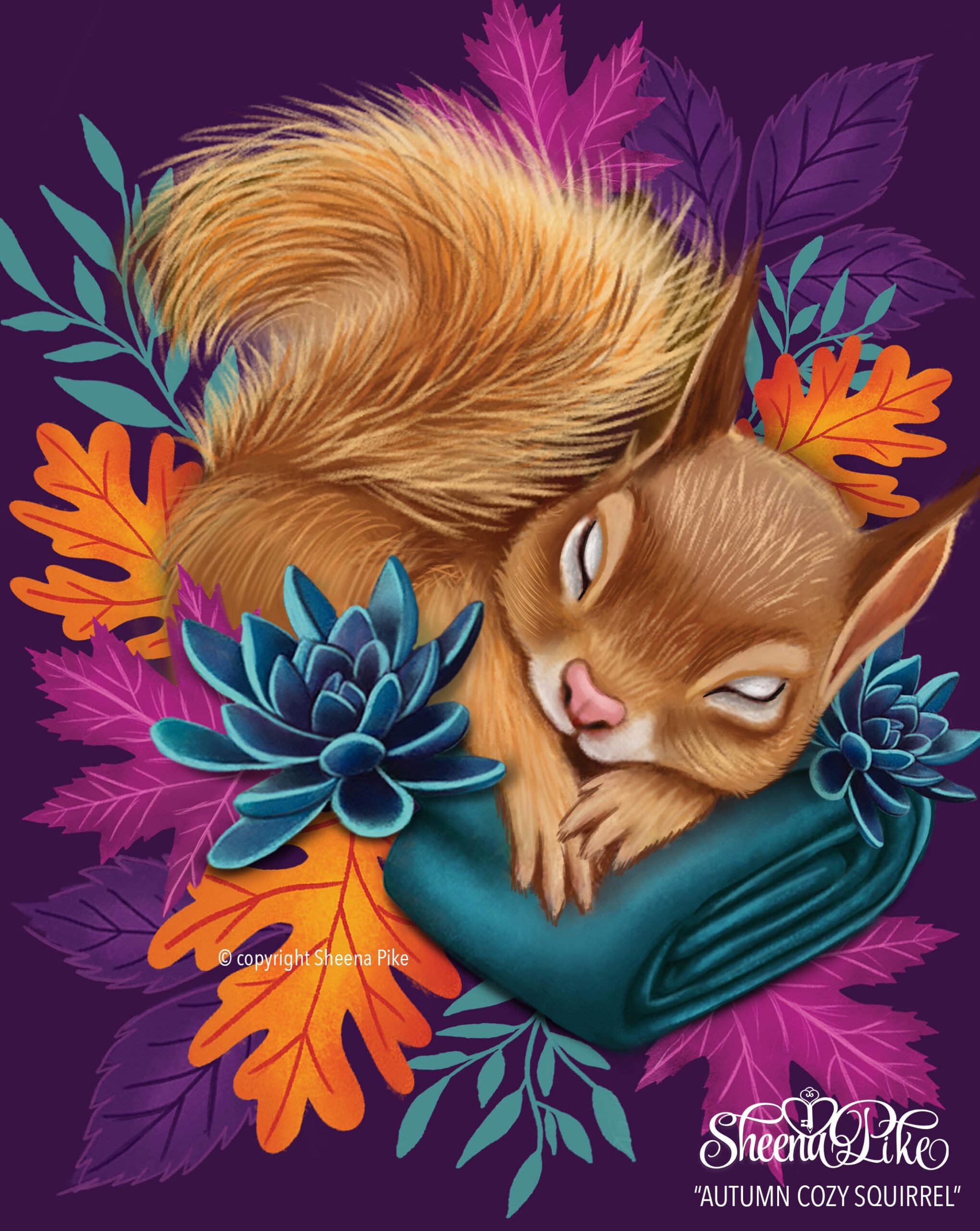 Autumn Cozy Squirrel