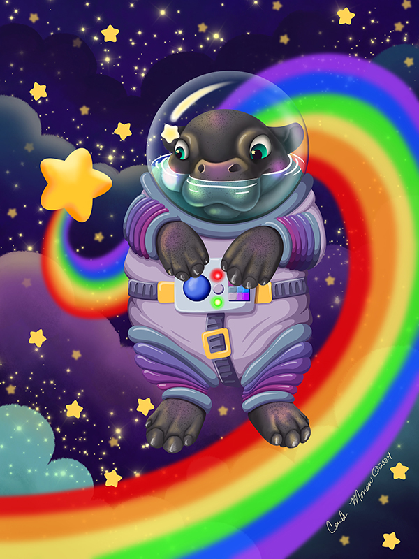 Baby Space Hippo