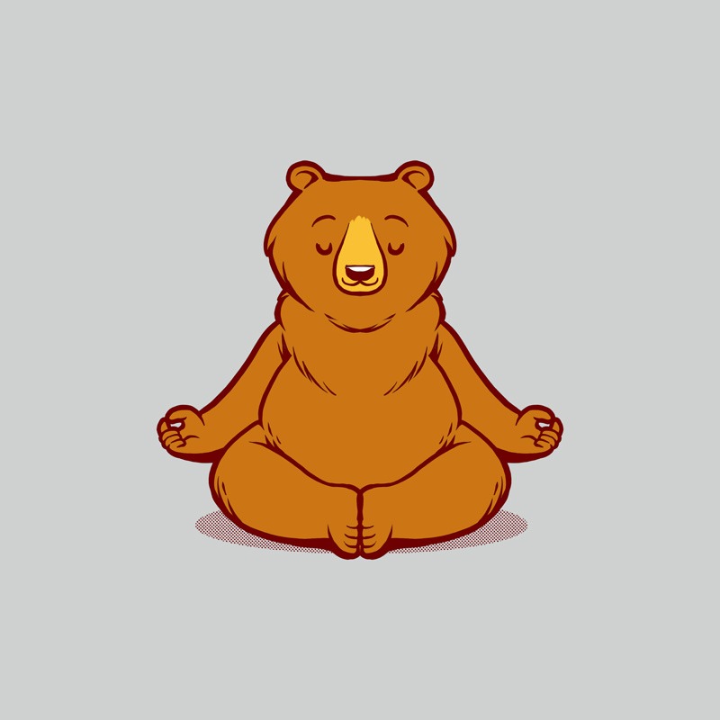 Bear Animals Meditation Zen Buddhism