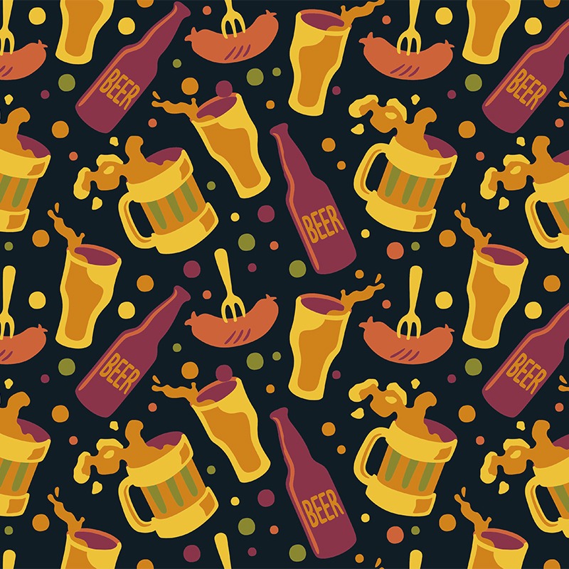Beer Oktoberfest Pattern