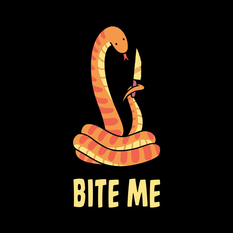 Bite Me Funny Snake