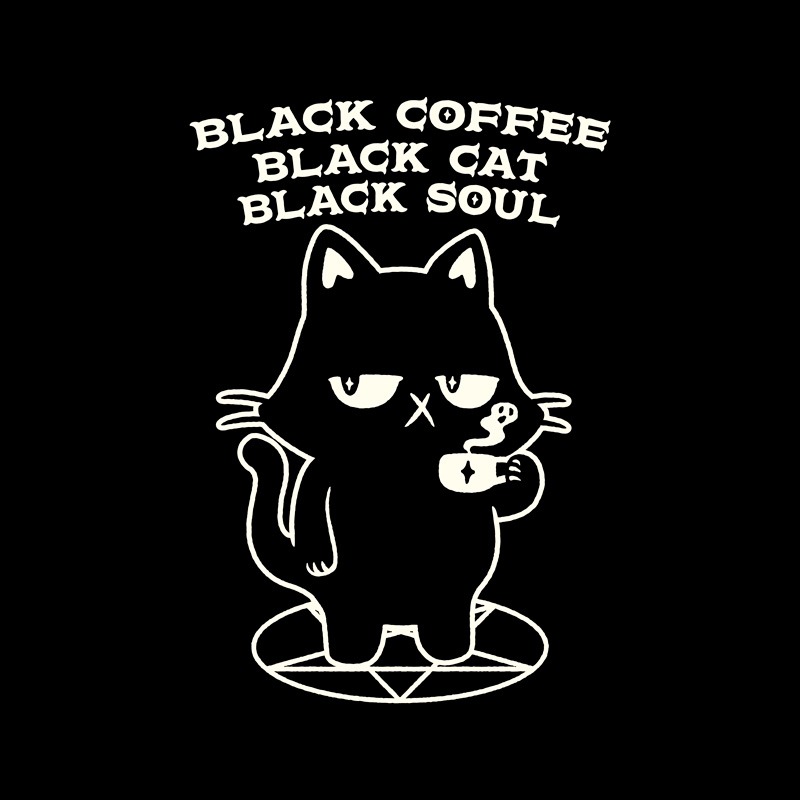 Black Coffee Black Cat Black Soul