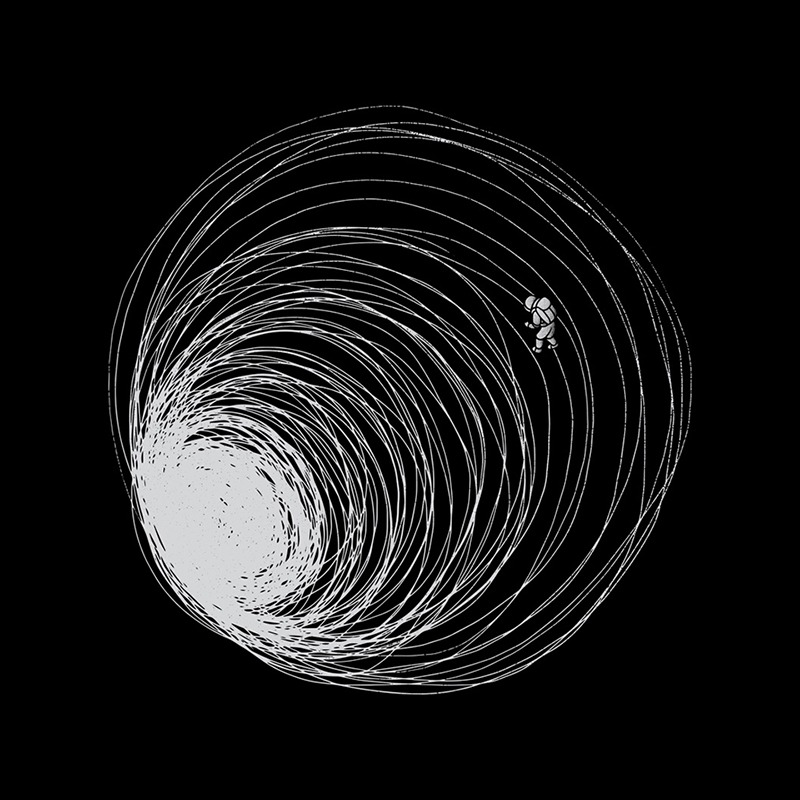 Black Hole Astronaut Lost in Space