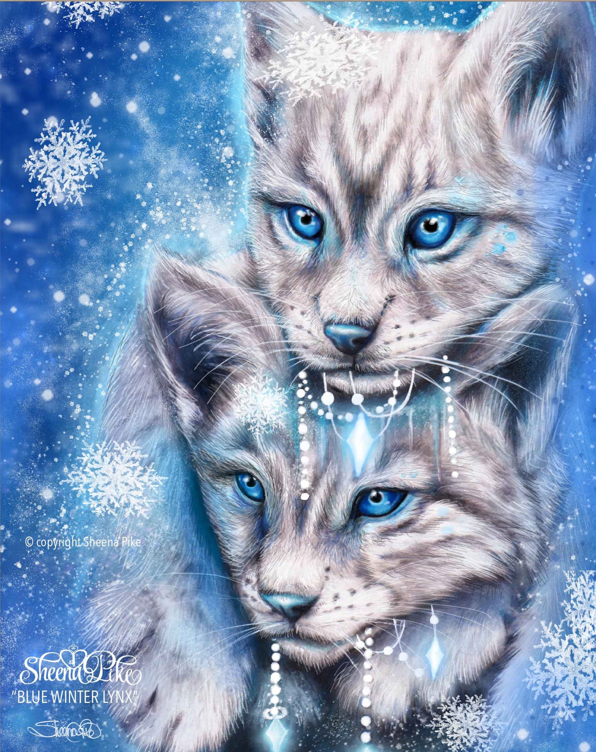 Blue Winter Lynx