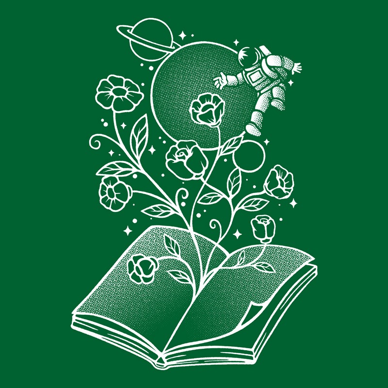 Book Garden Minimalist Green