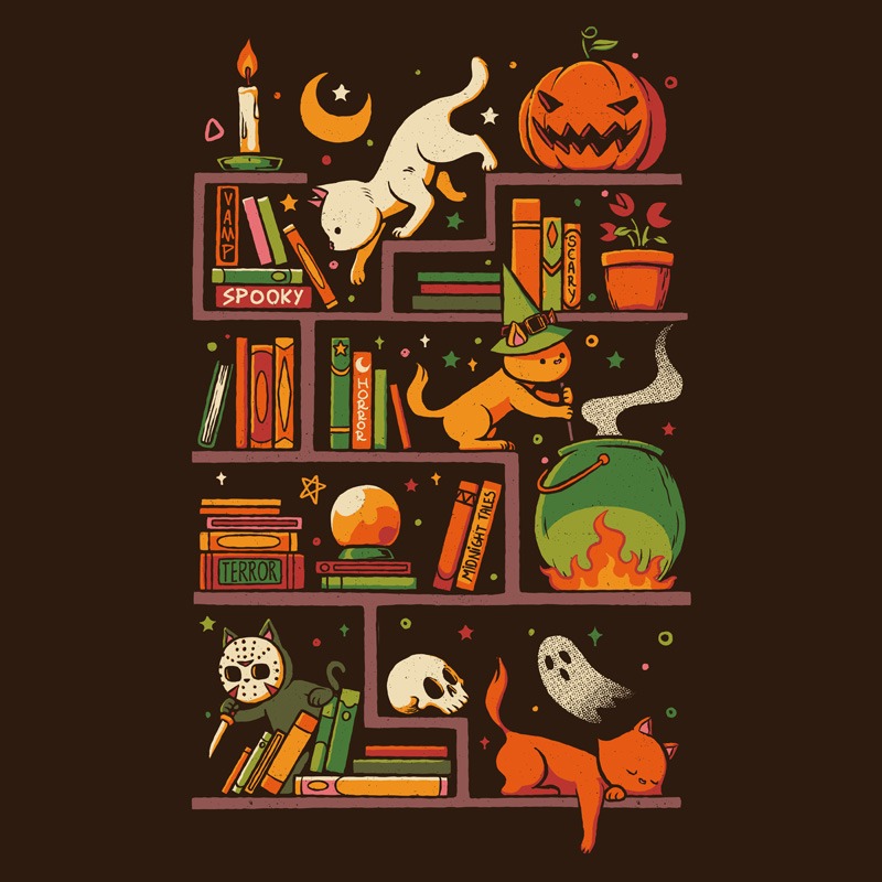 Bookstore Halloween Brown