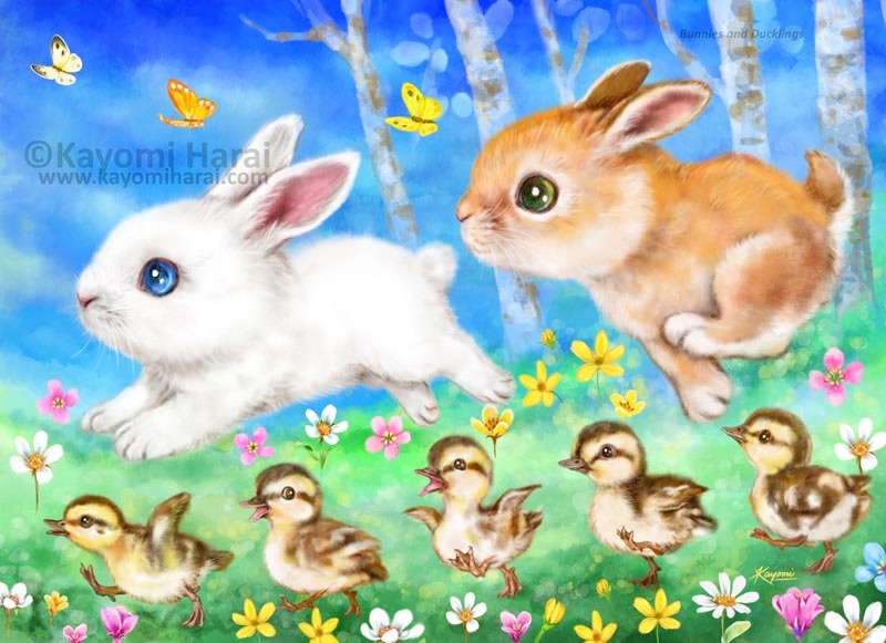 Bunnies And Ducklings