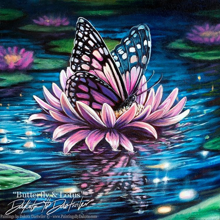 Butterfly & Lotus