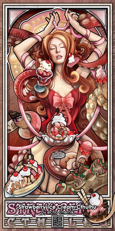 Strawberry cthulhu