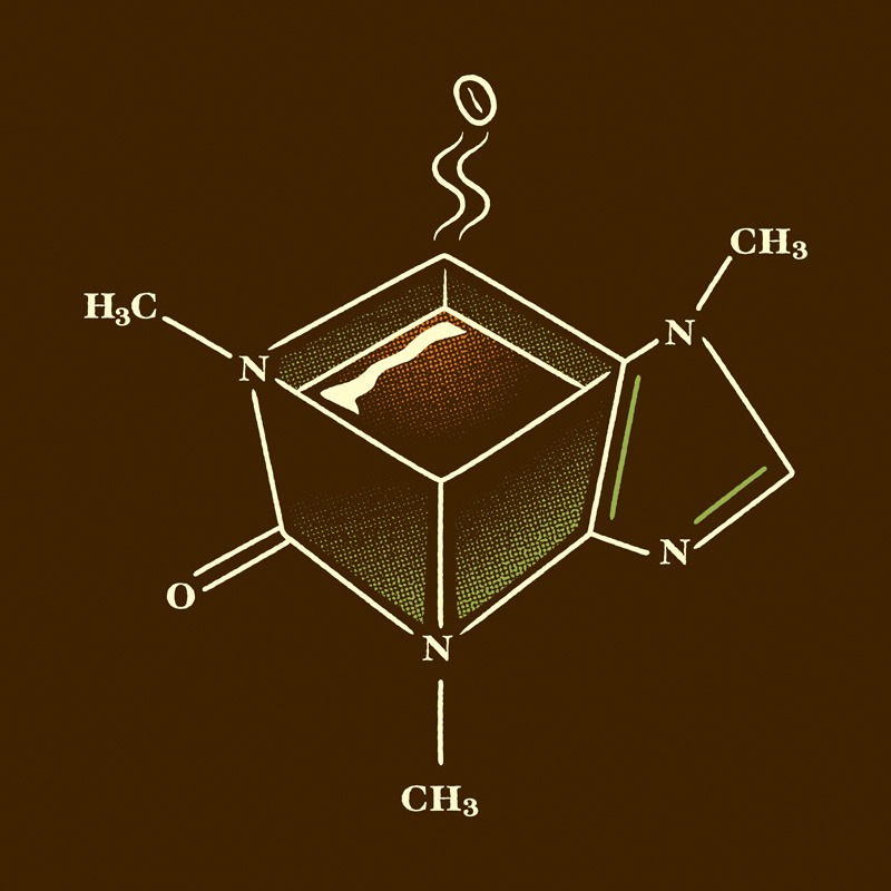 Caffeine Molecule Coffe Mug Science