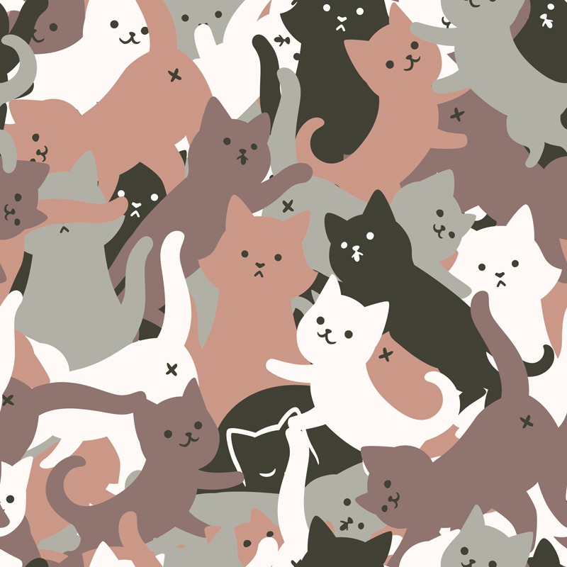 Camouflage Cat Army Pattern