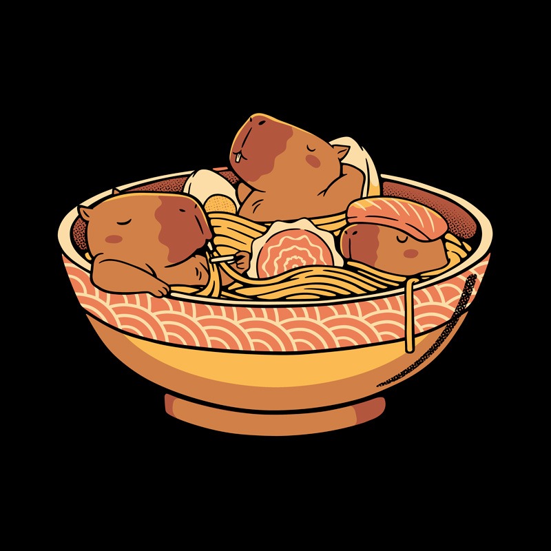 Capybara Funny Ramen