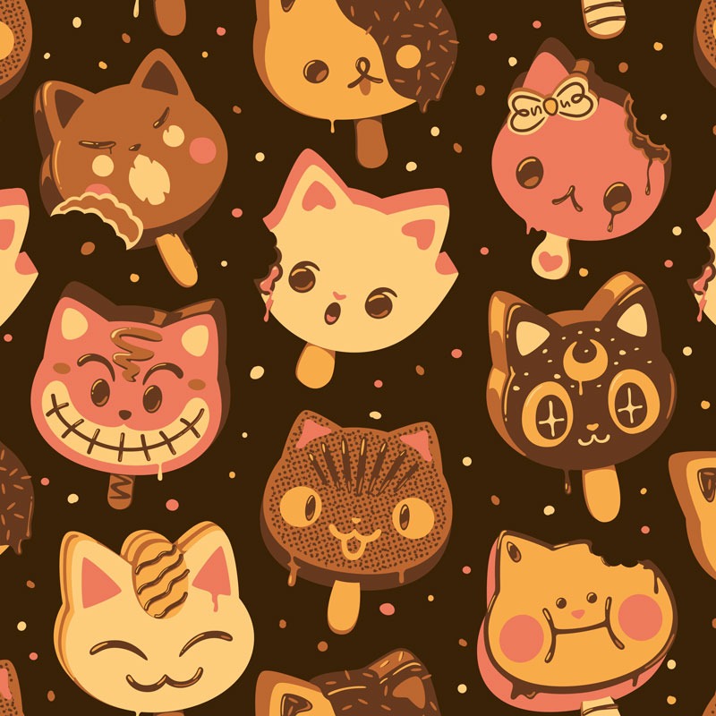 Cat Popsicles Pattern