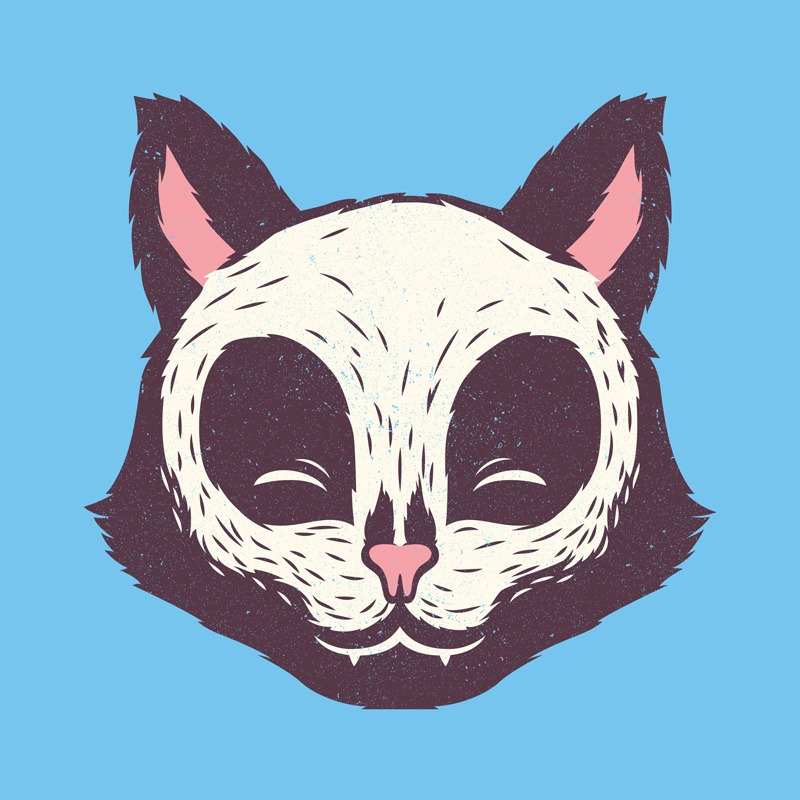 Cat Skull Face