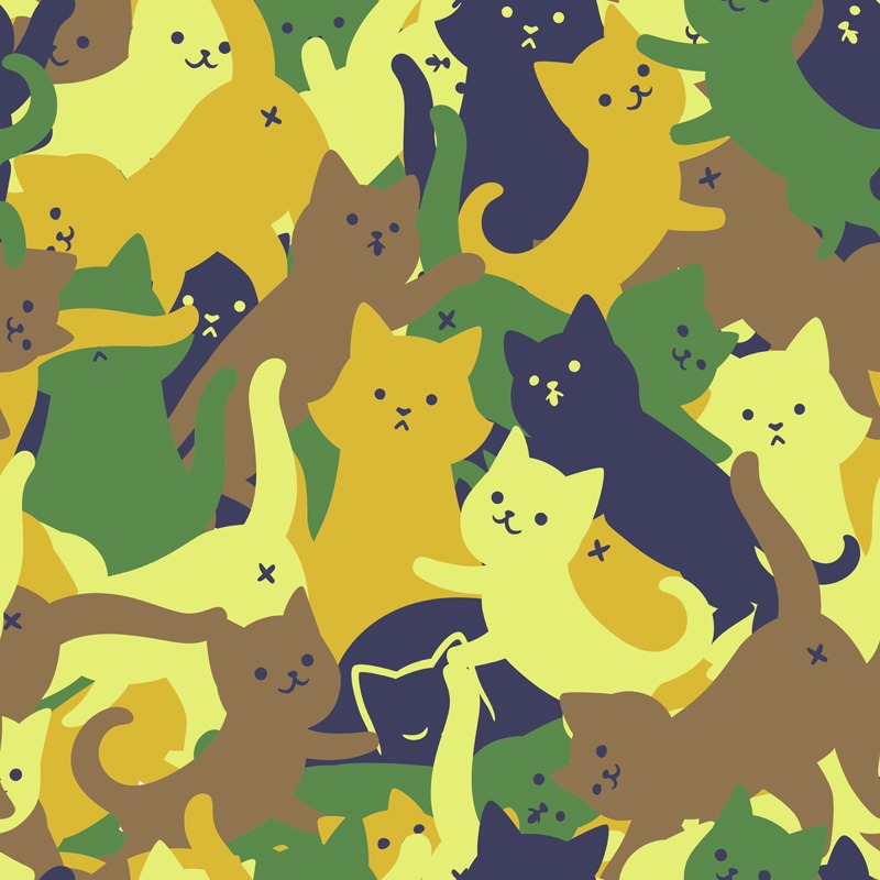 Catmouflage Cat Army