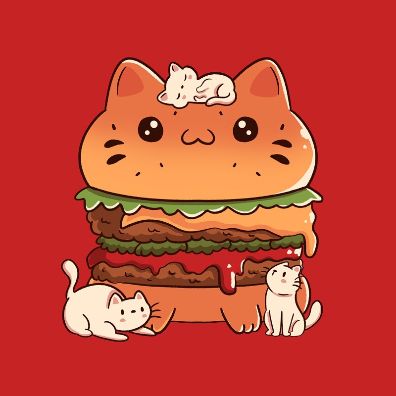 Catnivore Diet Funny Cat Red