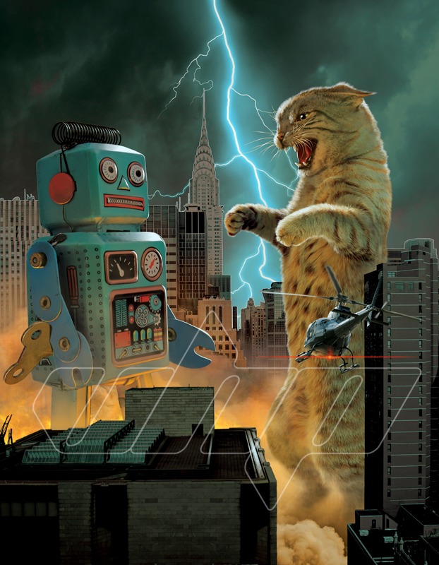 Catzilla VS Robot