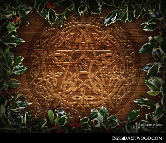 Celtic Yule Christmas Pentacle