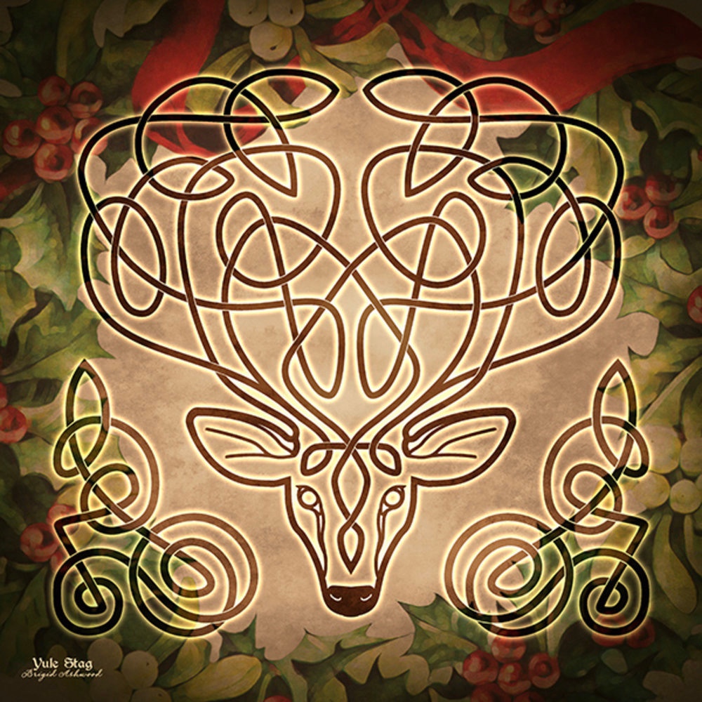 Celtic Yule Stag