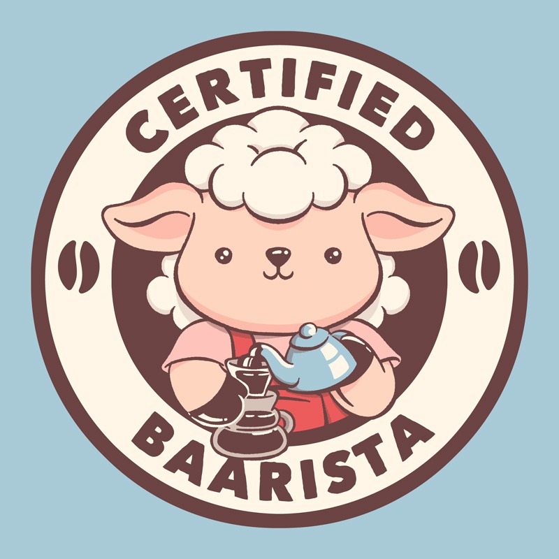 Certified Baarista Funny Sheep