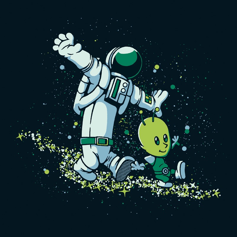 Chasing Stars Alien and Astronaut