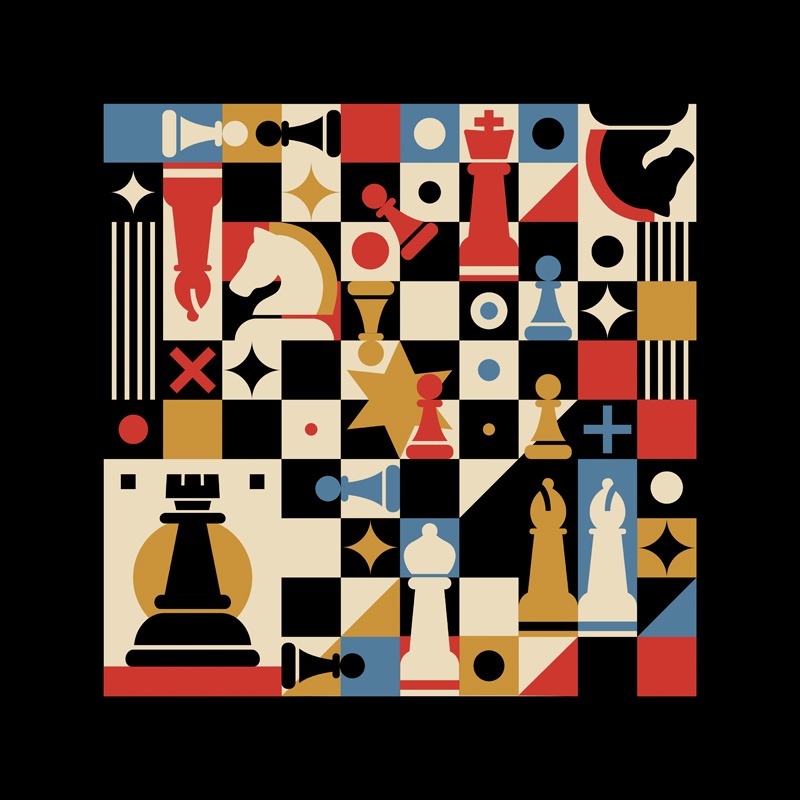 Chess Art Vintage