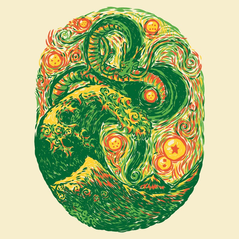 Chinese Dragon Post Impressionist