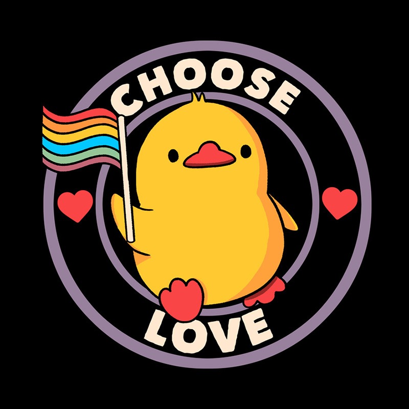 Choose Love Pride Duck