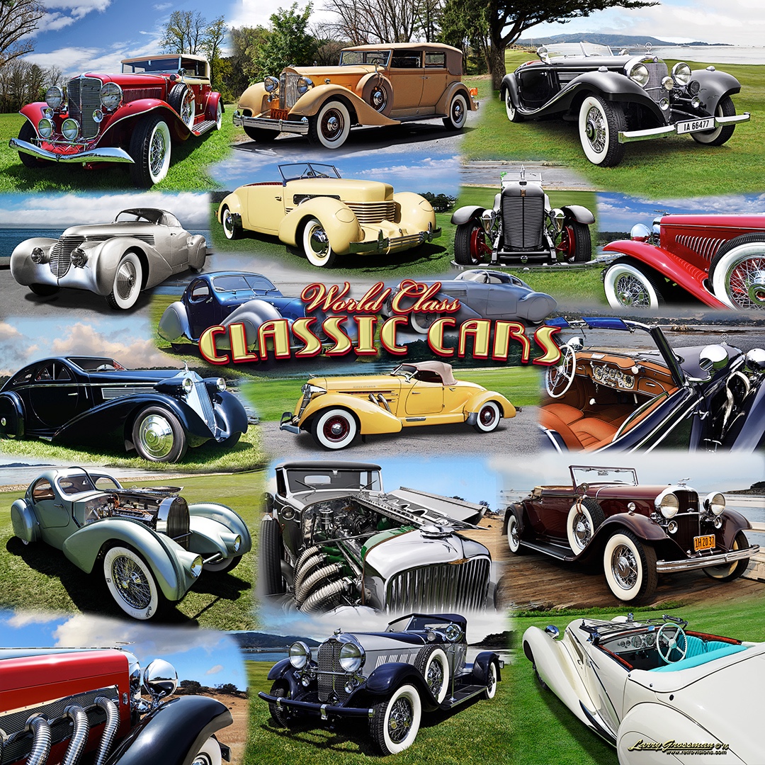 Classic Car Collage