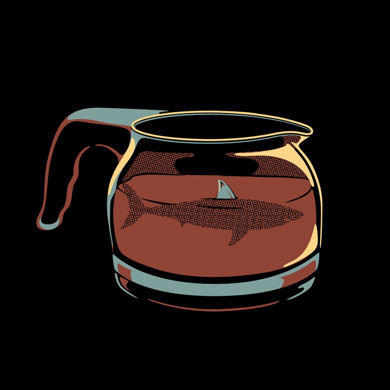 Coffee Jar Shark – Dangerous and Caffeinated