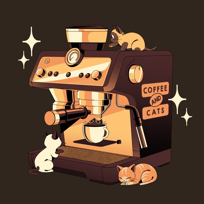 Coffee and Cats Espresso Lover