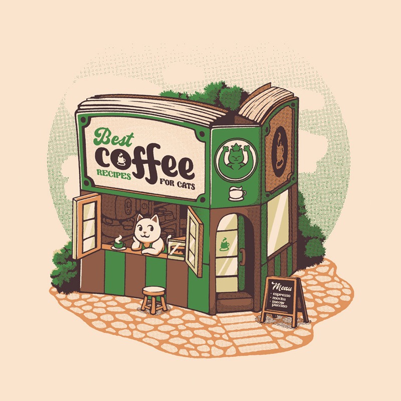 Coffeeshop Cats Bookstore
