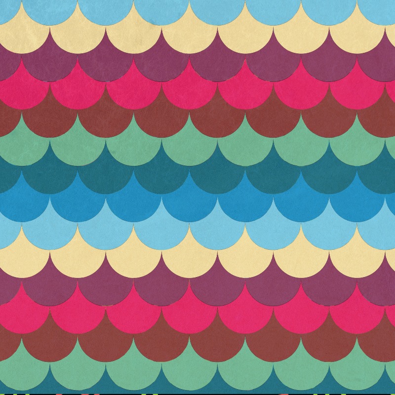 Colorful Mermaid Pattern