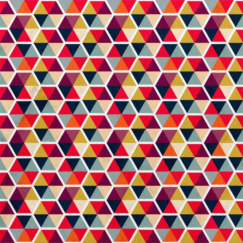 Colorful Umbrellas Geometric Pattern