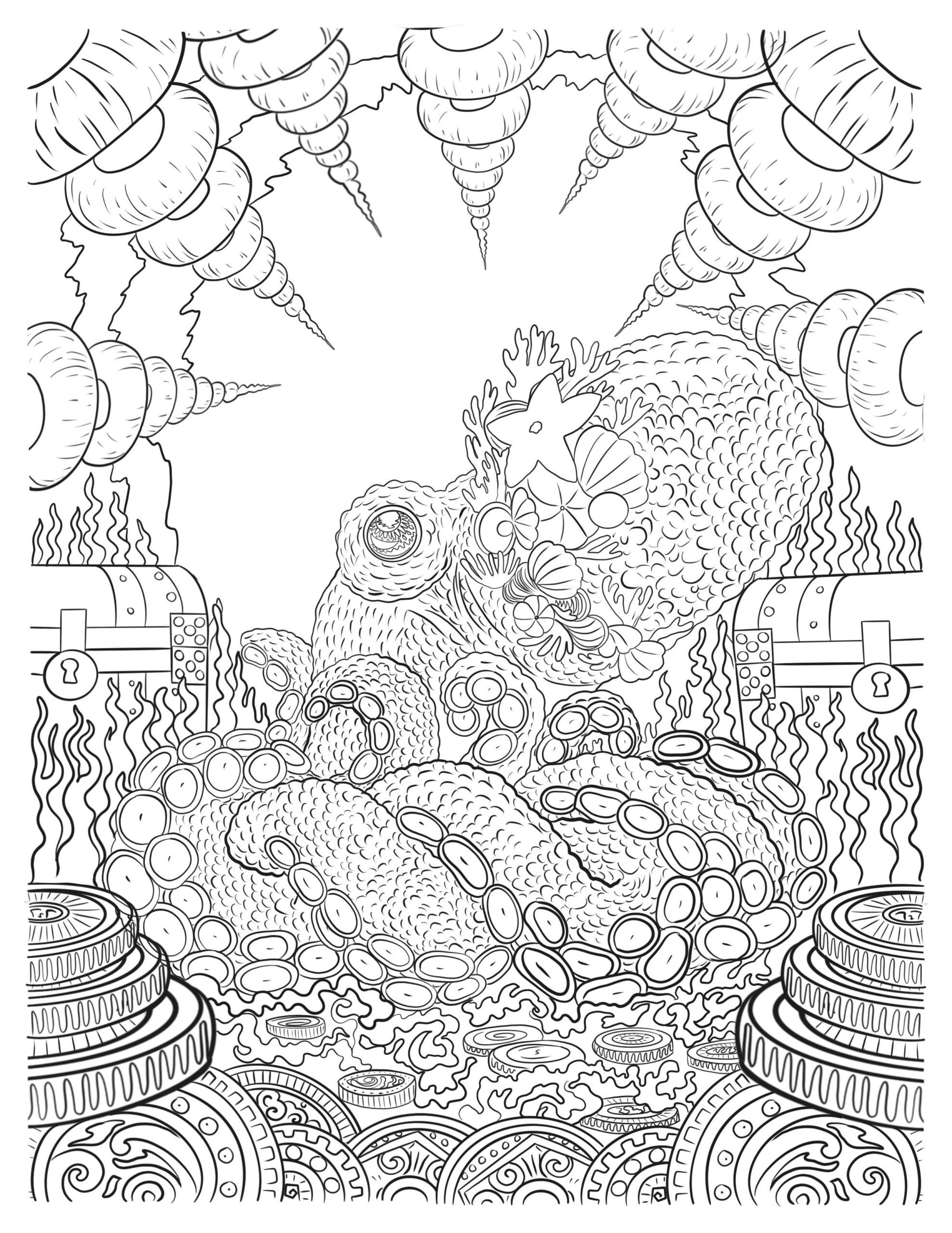 Coloring page – Octopus