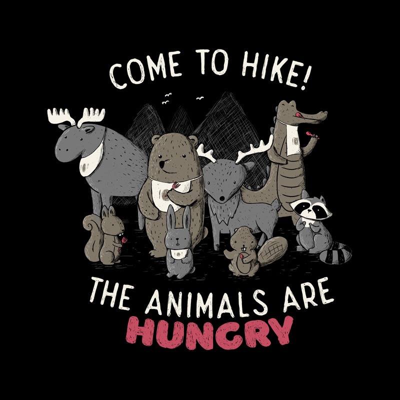 Come to Hike! The animals Are Hungry
